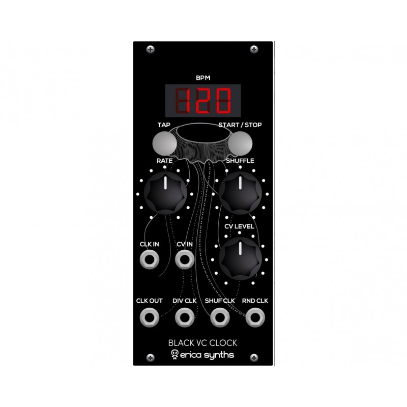 erica synths Black Voltage Controlled Clock