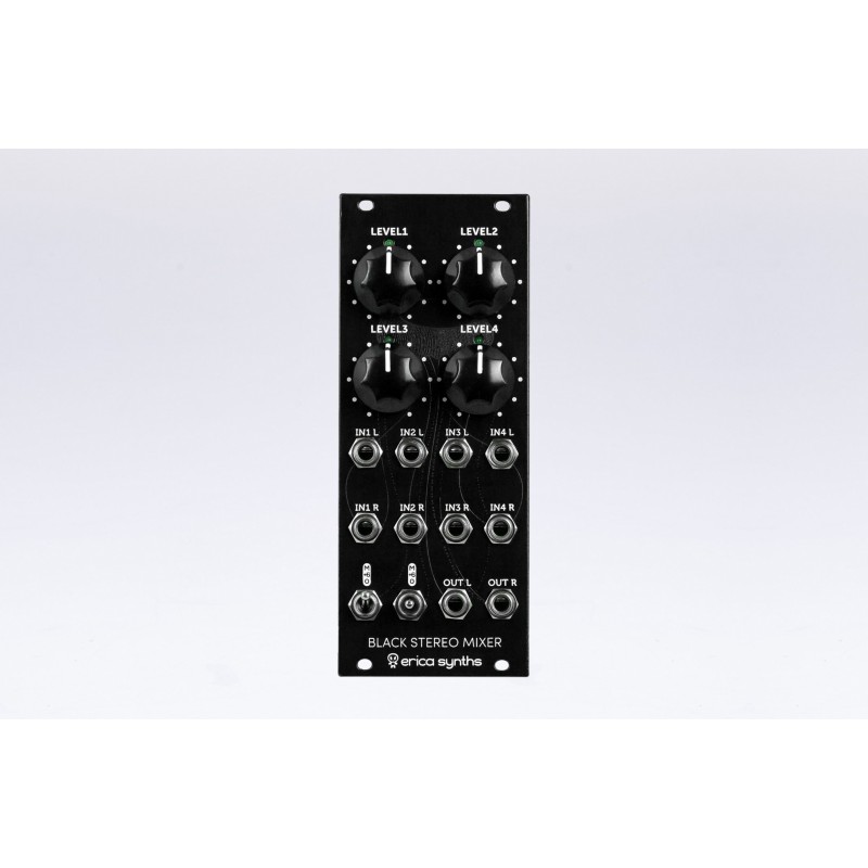 erica synths Black Stereo Mixer V3