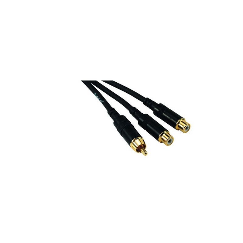 Rock Cable Y Adapter Kabel 30cm Cinch m - 2x Cinch f RCY03CFC