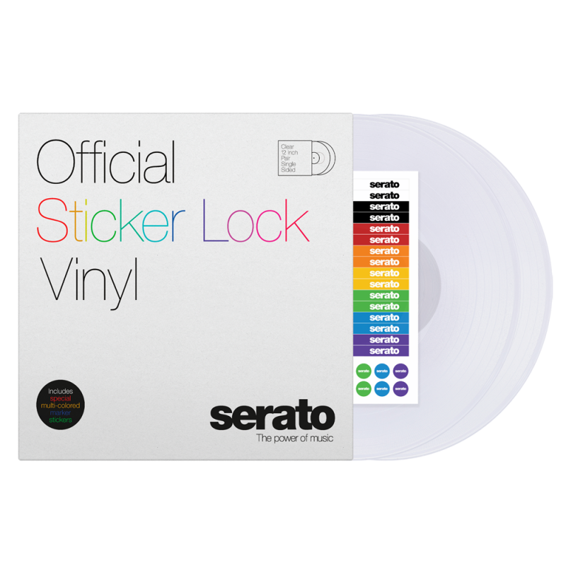 Serato Sticker Lock Vinyl - (Pair)