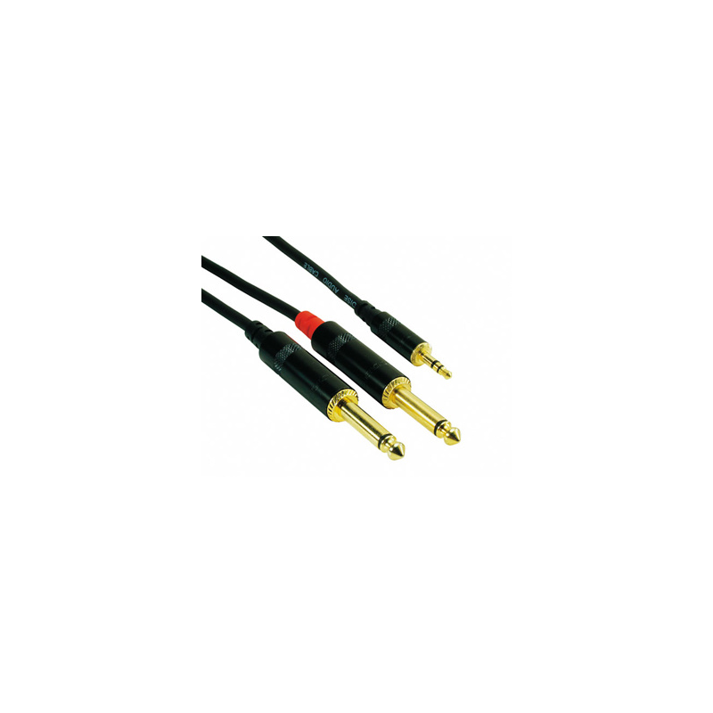 Rock Cable Y-Kabel MiniJack-2x Jack RCIN*MPP
