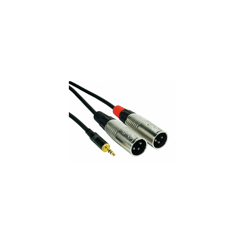 Rock Cable MiniJack-2x XLRm RCIN*MPMX